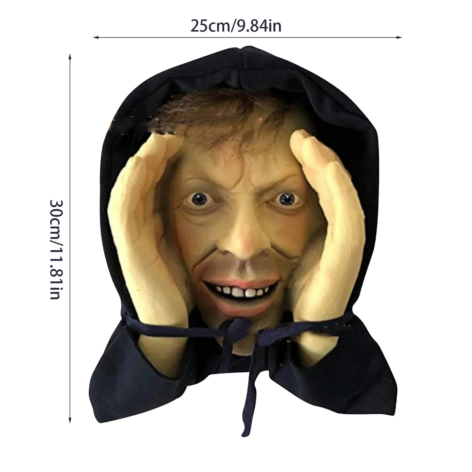 1PCS Scary Peeper Freak Halloween Decoration Clown Indoor and Outdoor Window Hanging Mask for Spooky House Party Scares 2024