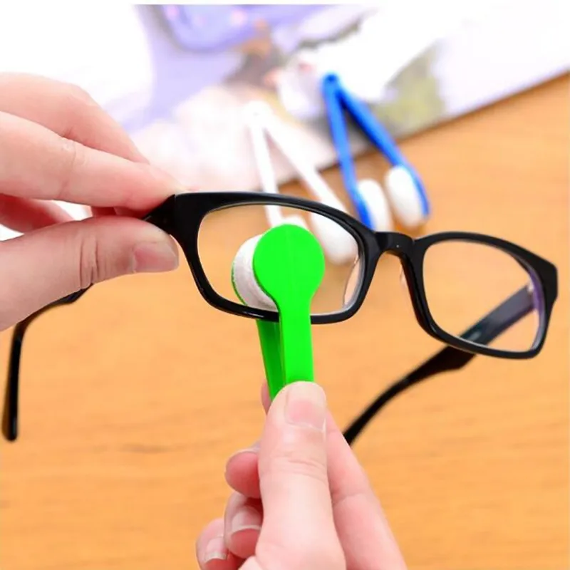 Glasses Cleaning Rub Mini Portable Eye Glasses Cleaning Brush Cleaner Wipe Microfiber Spectacles Eyeglass Eyewear Cleaner Screen