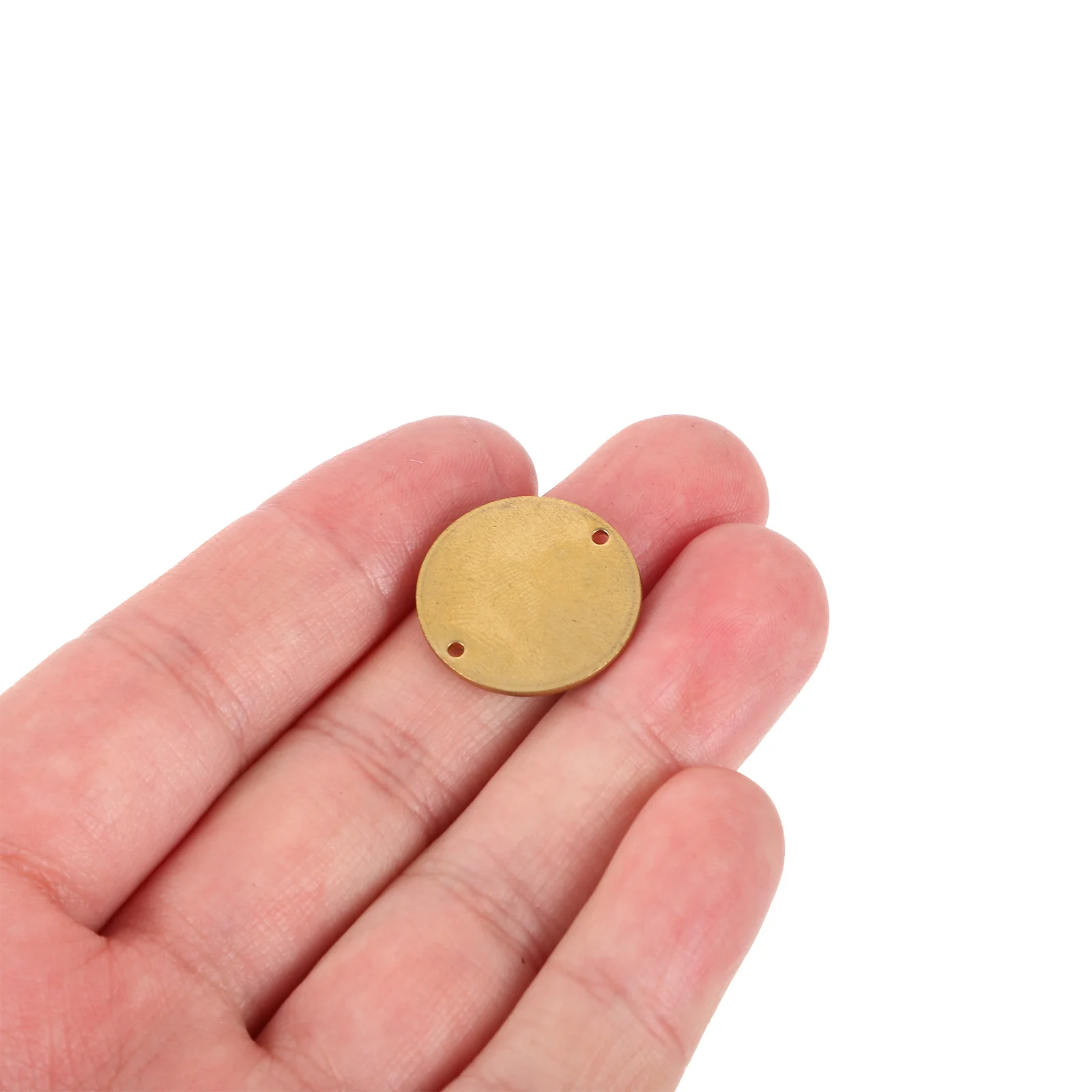 

10Pcs Round Blank Engraving Tag Brass Disc for DIY Stamping Craft Home Party Decoration Golden Round Brass Circle Disc