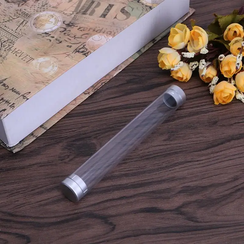 W89C กระบอกสูบโปร่งใสสำหรับกล่องเก็บปากกากล่องเครื่องเขียน สำนักงานโรงเรียน