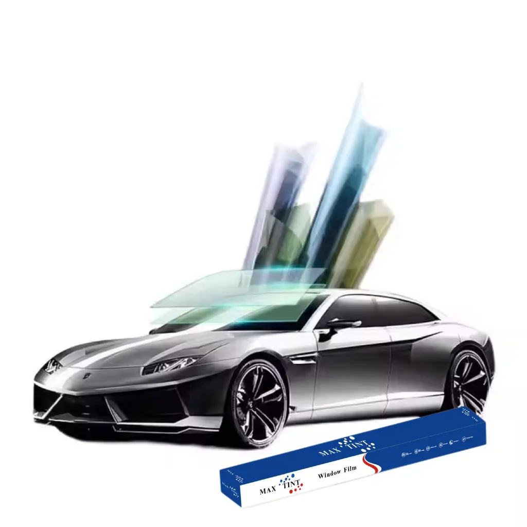 جديد 70% Vlt نانو السيراميك الشمسية نافذة تينت فيلم 99% الأشعة فوق البنفسجية برهان الأشعة تحت الحمراء رفض الملونة الأرجواني الأزرق الحرباء لسيارات الدفع الرباعي على شكل لفة