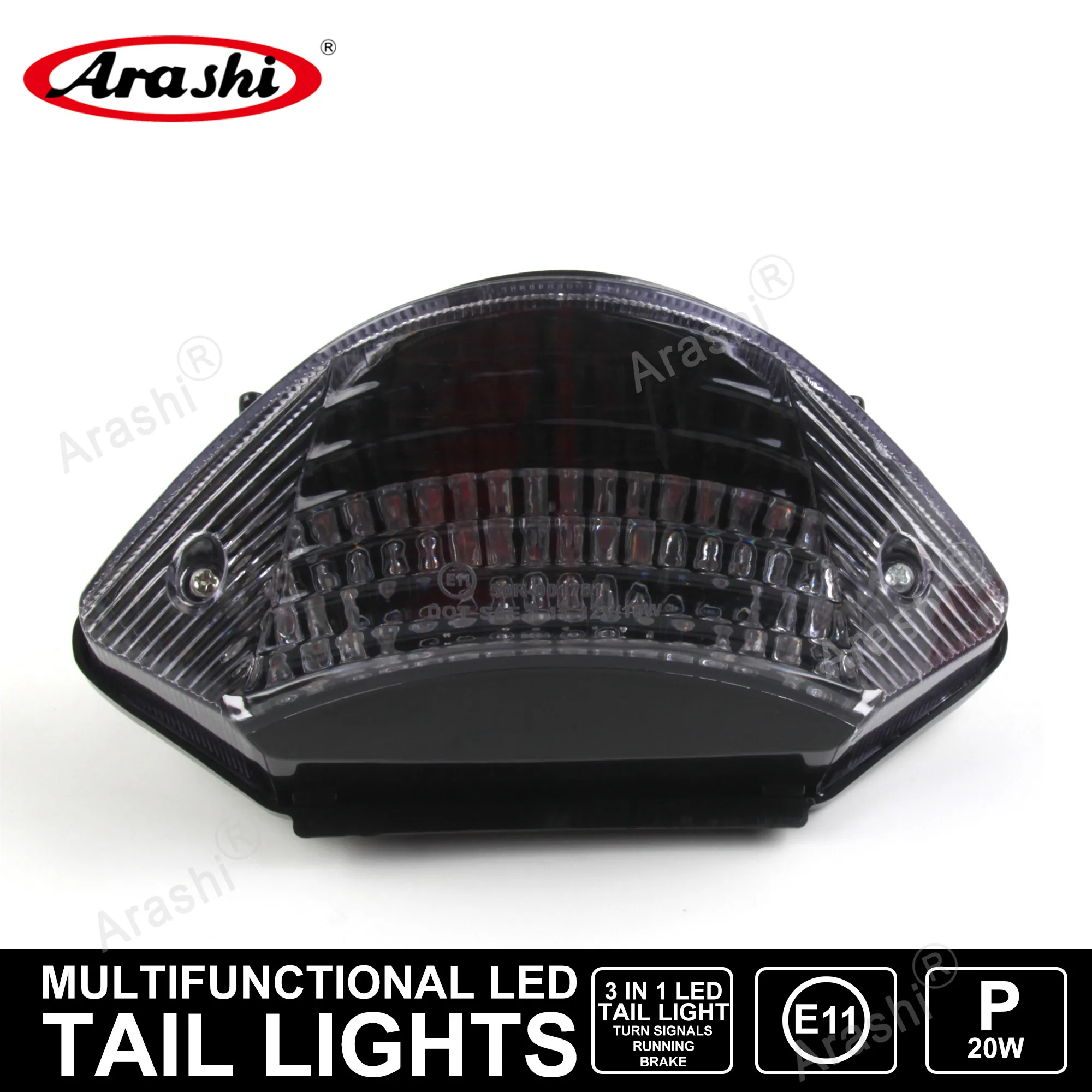 

Arashi For HONDA 02-07 599 03-06 CB600 HORNET CB900 Motorcycle Turn Signal License Plate Holder Tail Lights LED Brake Lamps