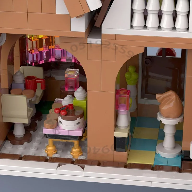 1003 PCS MOC Customize 40809 Christmas Gingerbread House Winter Village Alternate Build Model Building Block Assembly Toys Gifts