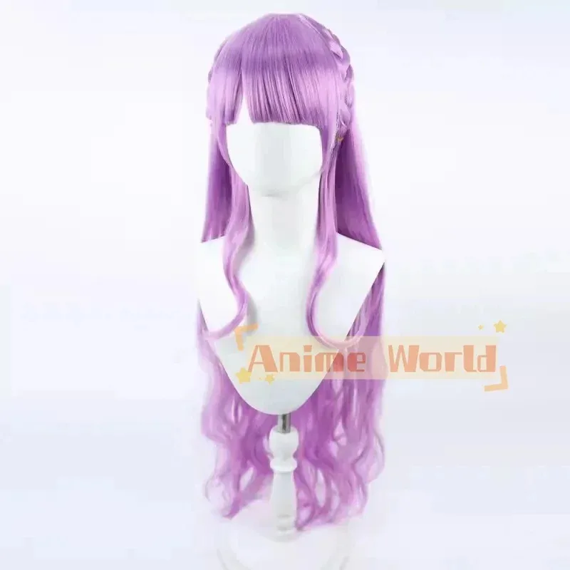 리엘라! 러브라이브!슈퍼스타!! Wien Margarete 코스프레 가발 80cm 긴 내열성 합성 머리 할로윈 파티 역할 놀이