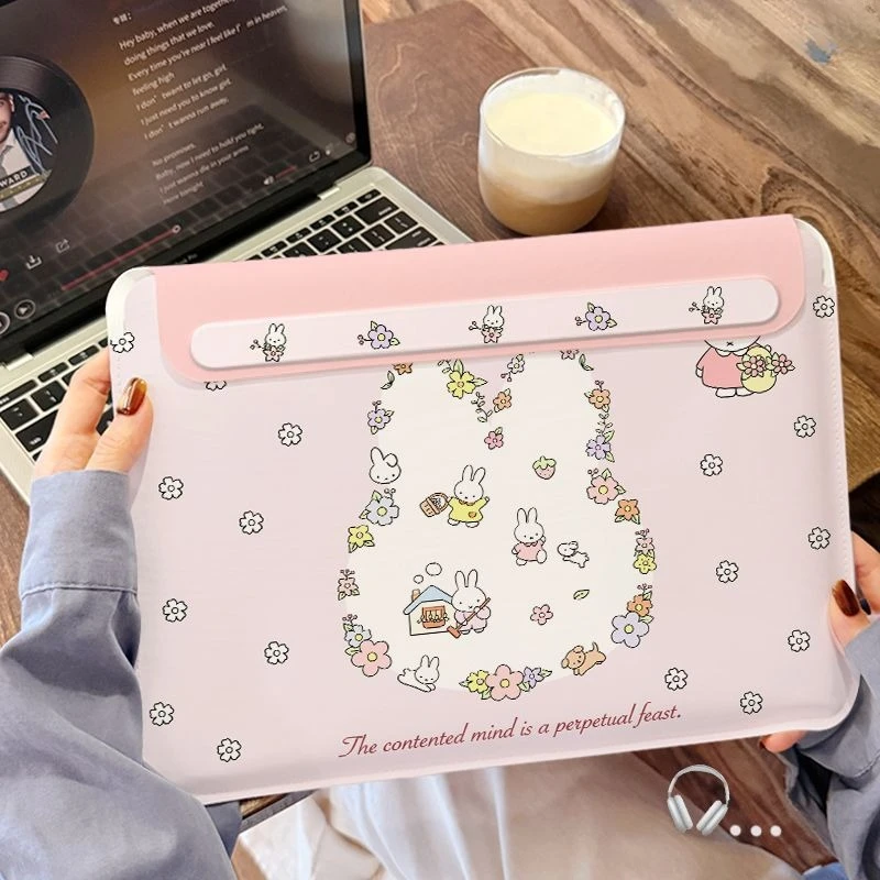 Cartoon Kawaii New Style Computer Bag Applicable Apple Mouse Pad Ultra Thin Soft Anti-scratch Wear-resistant Good Looks Miffy