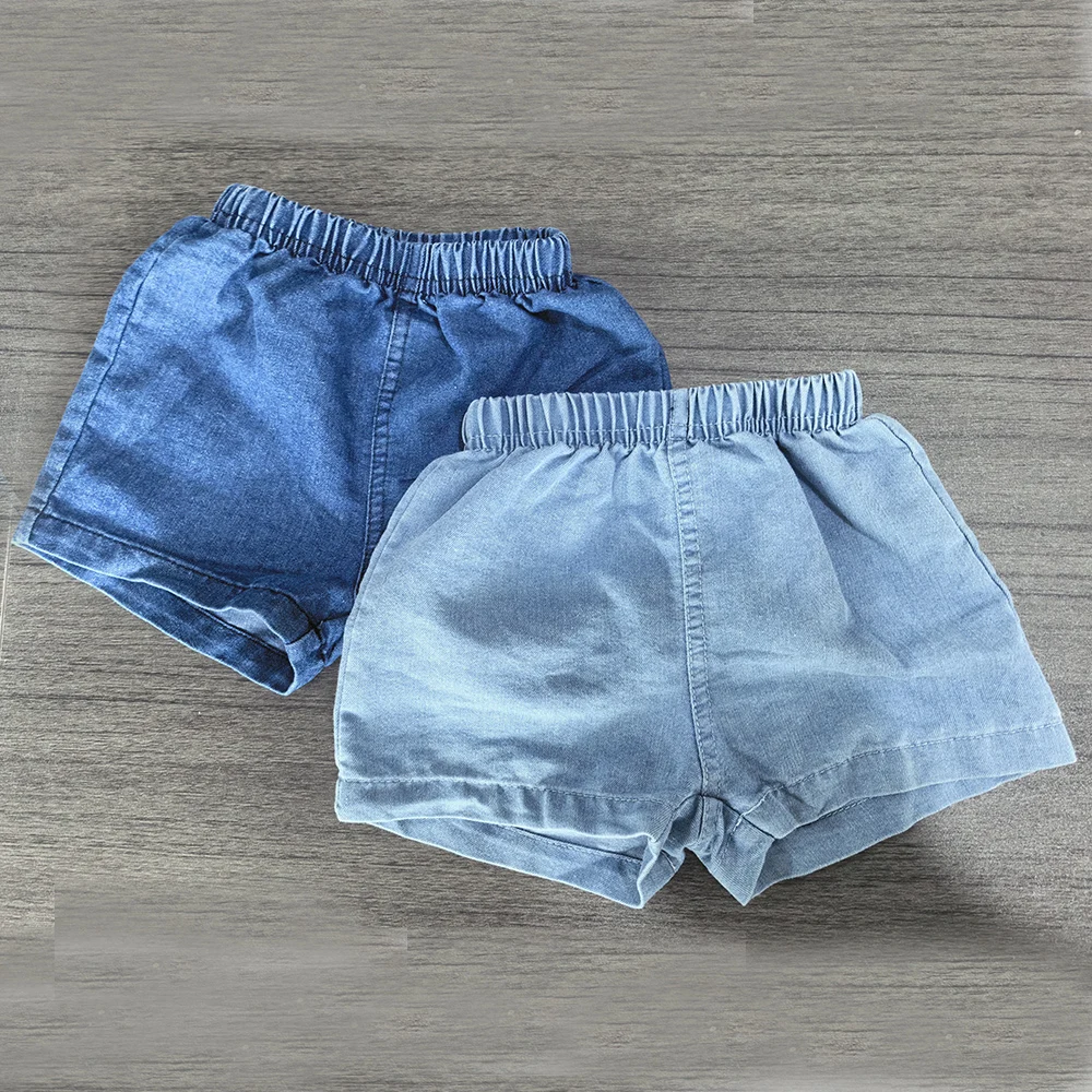 Sommer-Shorts für Babys und Kleinkinder, Lässige Jeans-Shorts mit Taschen-Design für Mädchen und Jungen, Kinderbekleidung 0-24 Monate – Detail 13