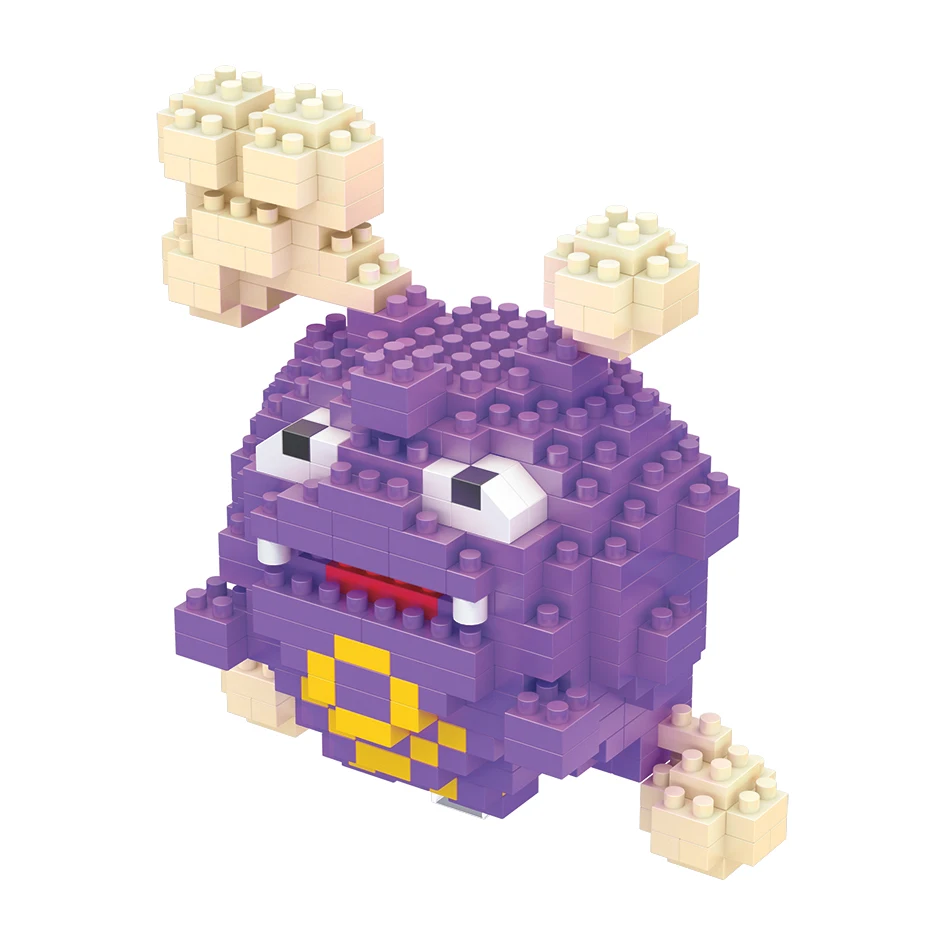 75 Stile Pokemon Bausteine Montage Anime Pikachu Glurak Puppe Blastoise Bisasam Gengar Bausteine Spielzeug für Kinder Geschenk