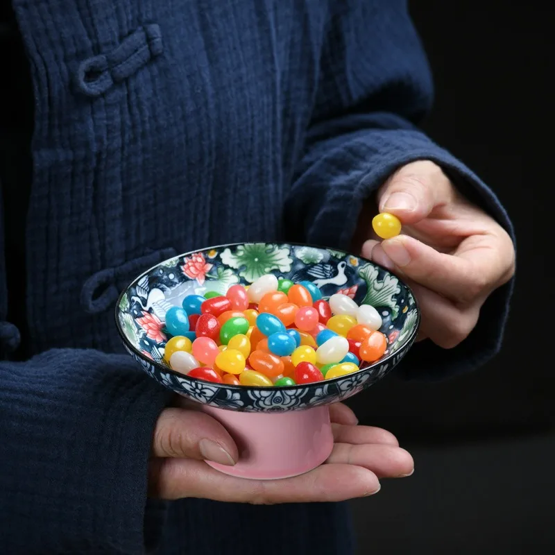 Ceramic High Footed Plates, Fruits, Snacks, Candies, Snacks, Sushi, Molecular Cuisine, Trays