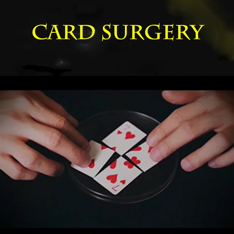 Card Surgery by Tenyo Magic Tricks Magician Close Up Street Illusions Gimmicks Props Mentalism Cut-up Playing Card Restoration