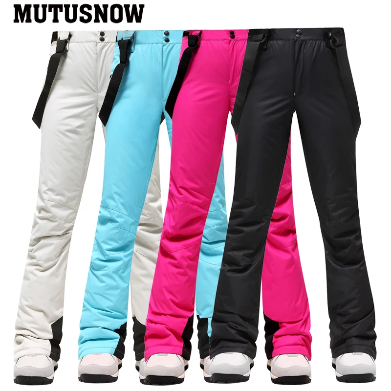 2023 New Winter Ski Pants Women Outdoor High Quality Windproof Waterproof Warm Snow Trousers Winter Ski Snowboarding Pants Brand