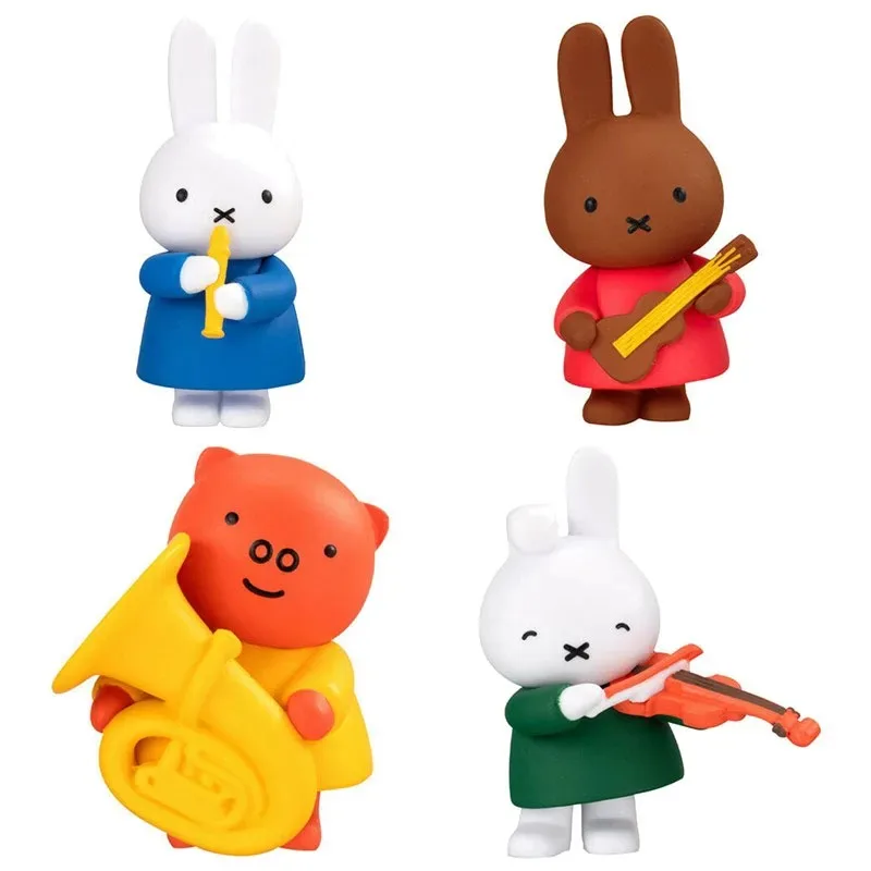 4 قطعة بانداي الأصلي غاشابون ميفي أنيمي عمل الشكل منقوع ميلاني لعب للأطفال هدية تحصيل نموذج الحلي