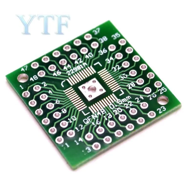 10pcs/bag 0.5mm QFP44 LQFP48 QFN44 QFN48 turn DIP44 DIP Adapter plate