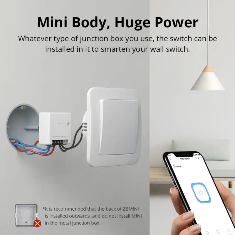 Sonoff ZBmini Smart Switch, Smart Temperature And Humidity Sensor, Motion Sensor, Home Assistant Smartthings Alexa Echo Hub