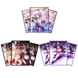50PCS 66X91mm Foil Anime Card Sleeves Cartoon TCG Card Sleeves Toploading Holographic Card Sleeves for MGT/PTCG Card