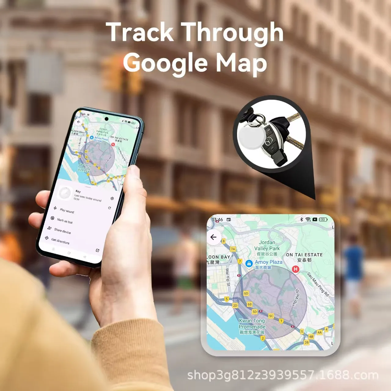 Find My Find Airtag مناسب لتتبع الحيوانات الأليفة الذكي المضاد للفقدان لكبار السن والأطفال.