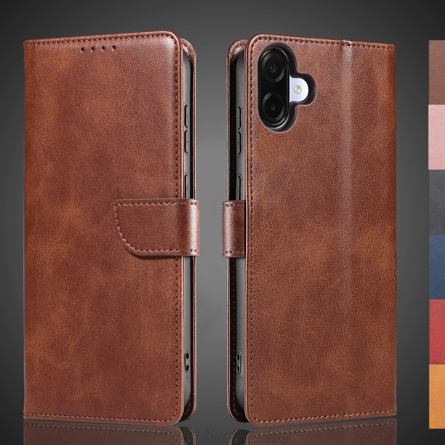 

Wallet Flip Cover Leather Case for Samsung Galaxy A07 4G Pu Leather Phone Bags protective Holster Capa Fundas Coque