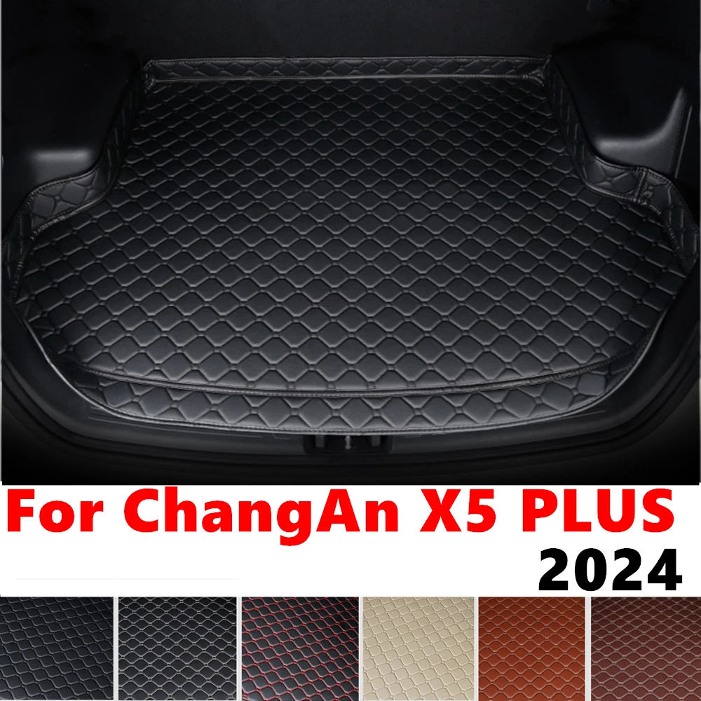 High Side Car trunk mat for ChangAn X5 PLUS 2024 Tail Boot Tray luggage Pad Rear Cargo Liner Protect Cover Interior Accessories