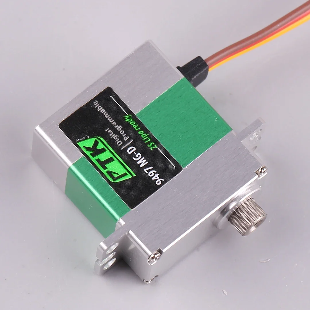 RoRuSPTK 9497 MG-D 20g Digital Servo Metal Gear Programmable For RC Helicopter RC Car Air Model 2S Lipo Ready Size Servo
