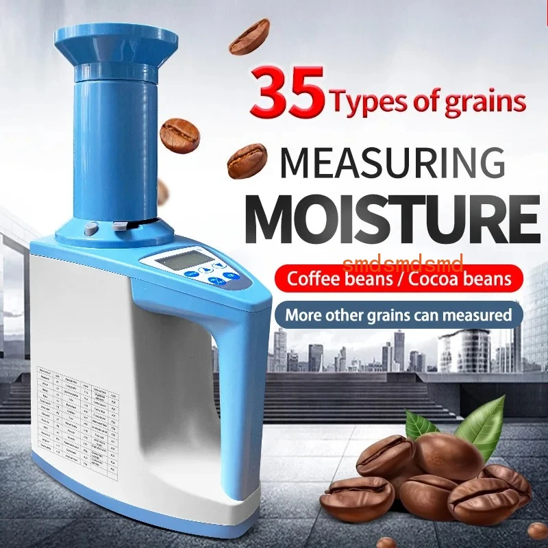 Upgraded Version 35 Types of Grain  Grain Moisture Measuring Instruments Rice Coffee Bean Moisture Measuring Instruments