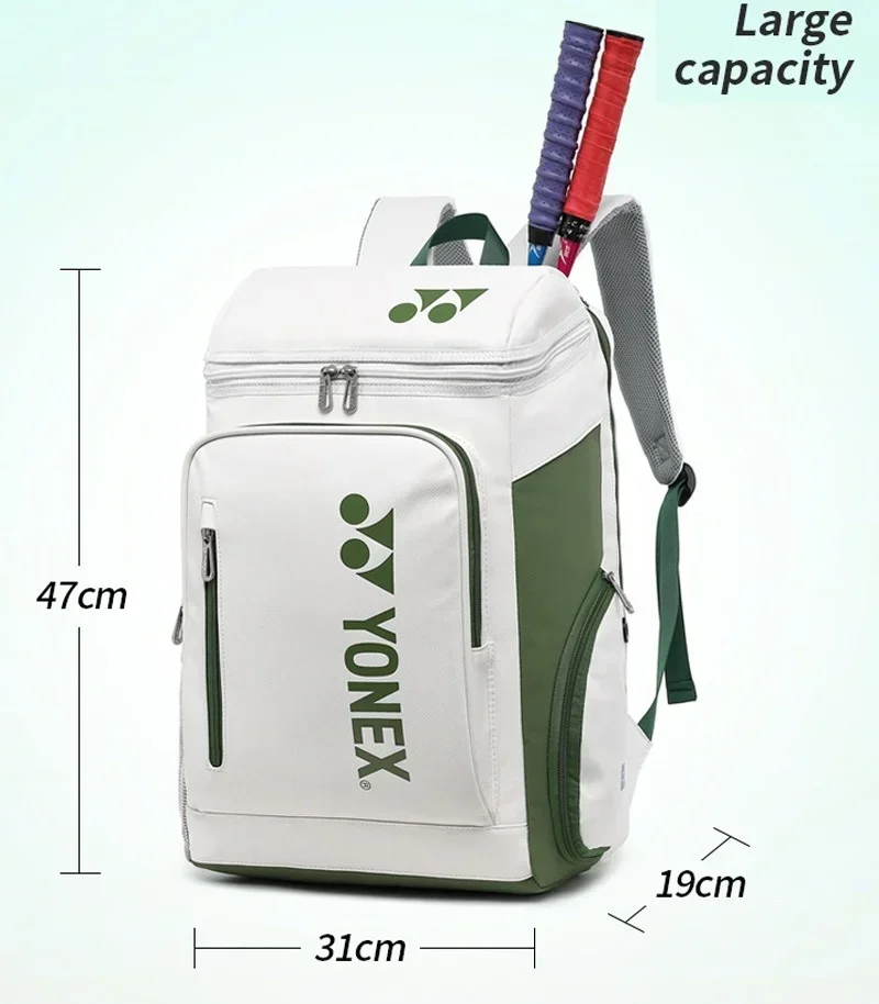 YONEX-bolsa deportiva de tenis de bádminton profesional, raqueta de gran capacidad con bolsa para zapatos, bolsa Unisex de raqueta de alta calidad,