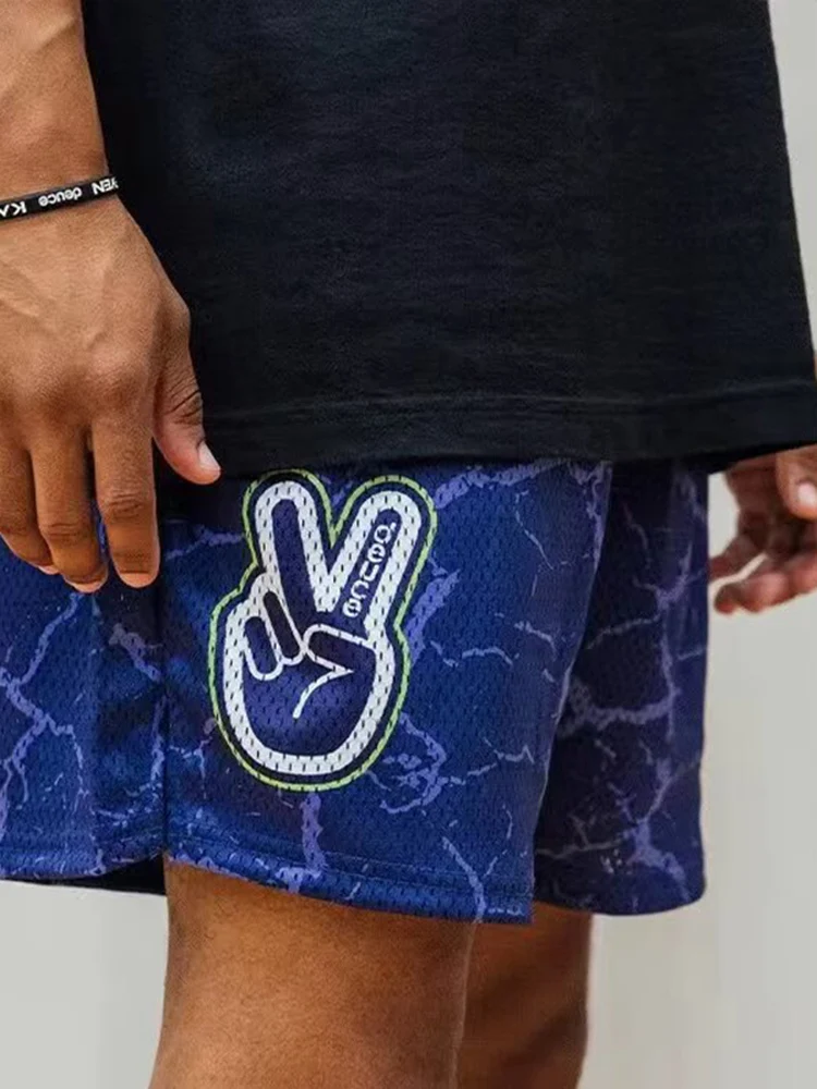 Men's Basketball Training Shorts Breathable Quick Dry Mesh Sport Shorts Lightweight Comfortable Four-Foot Pants Summer New Ar...