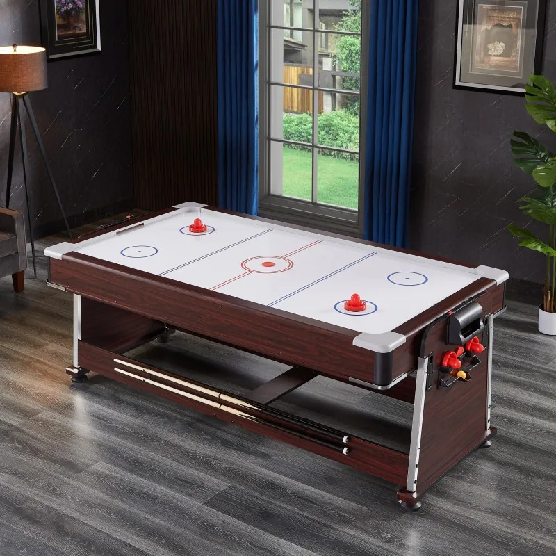 Multi-functional billiard table standard adult four-in-one hockey table conference table tennis marble billiard table