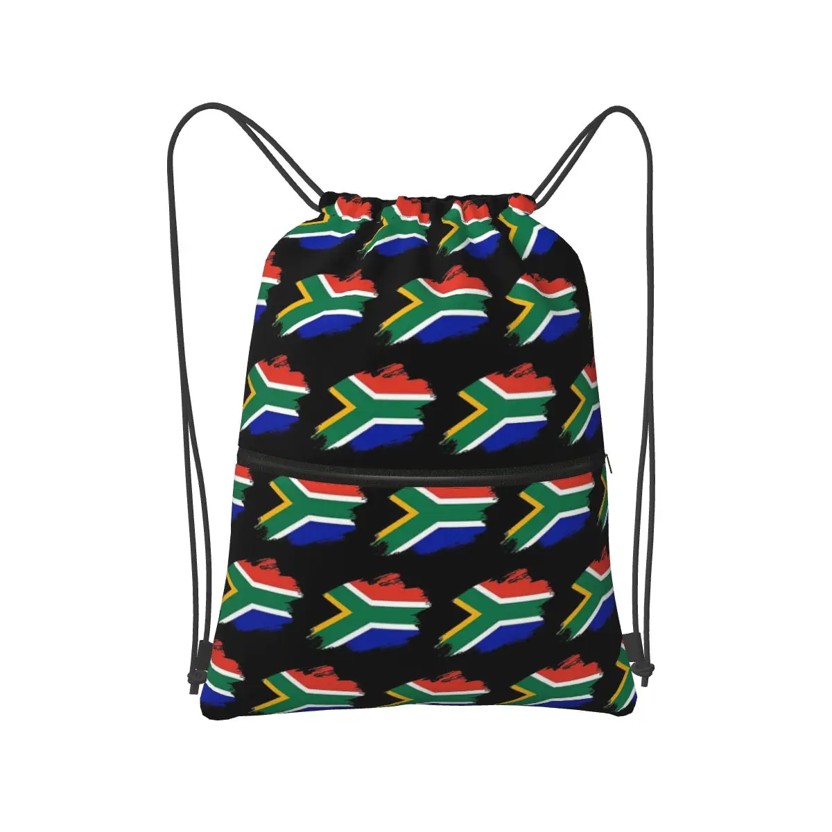 

South African Springboks Flag Backpacks Portable Drawstring Bags Shoes Bag Book Bags for Man Woman School