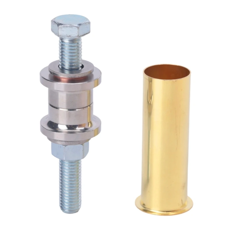 Boat Drainage Fitting for Marine Maintenance, 1 Inch Nominal Size with Brass Tube and Threaded Metal Fastening Hardware