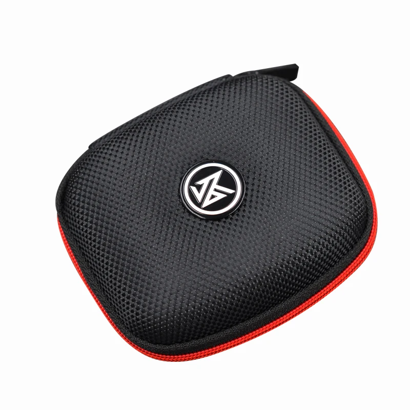 KZ EVA Wired Headphone Bag Black/Silvery Convenient Carrying Wired Earphone Storage Bag In Ear Earplug Protection Kit Headset