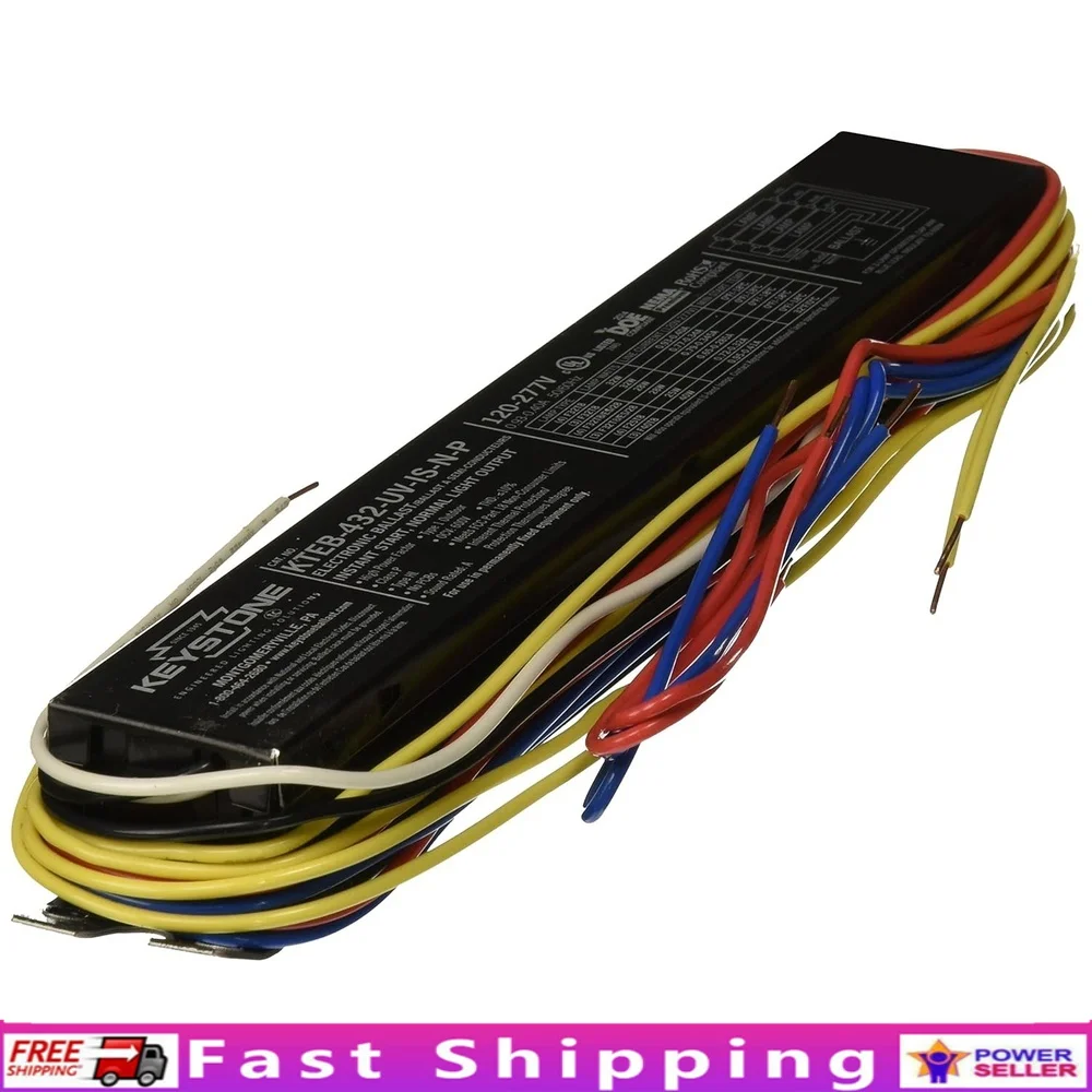 

T8 Electronic Fluorescent Ballast Maximum Temperature 167F FCC Part 18 Class A Non-Consumer Limits Energy Efficient Lighting