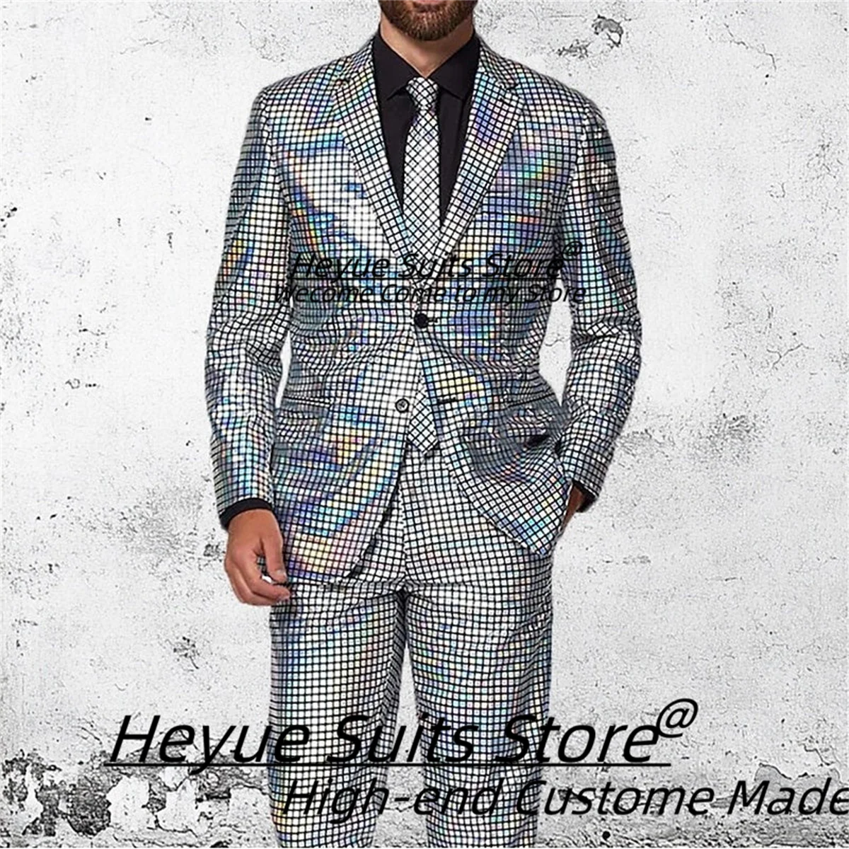 

Luxuly Prom Fashion Men Suits Slim Fit Tailor Made Notched Lapel Groom Wedding Tuxedos 2Pcs Sets Casual Male Blazers Ropa Hombre