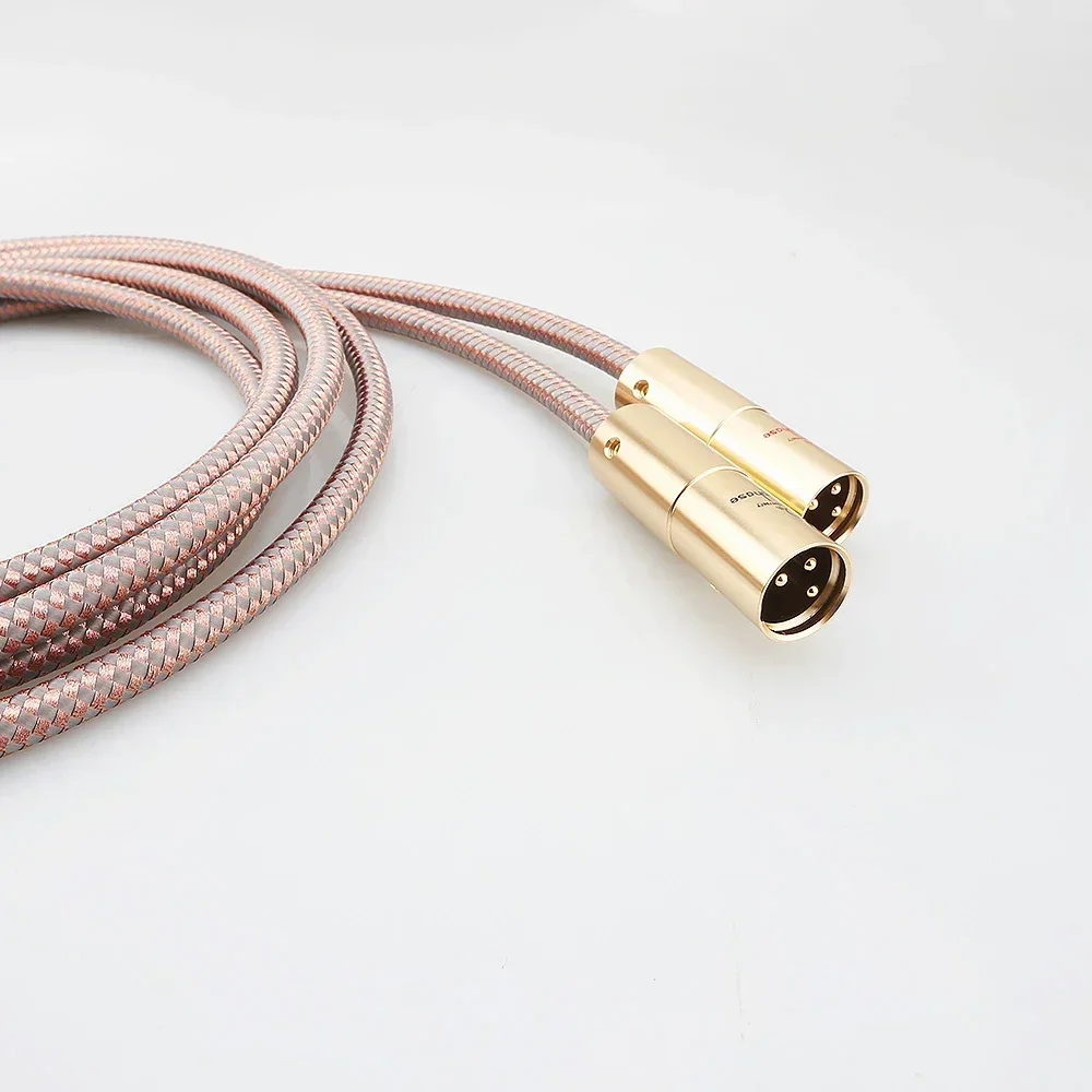 Pair High Quality Hifi XLR Cable Accuphase 40th Anniversary Edition Interconnect Audio Male to Female Gold plated plug