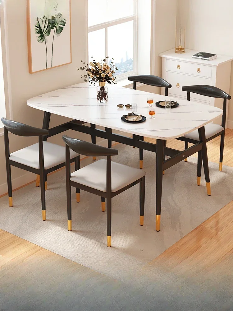 

small apartment, household rectangular dining table, fast food chair