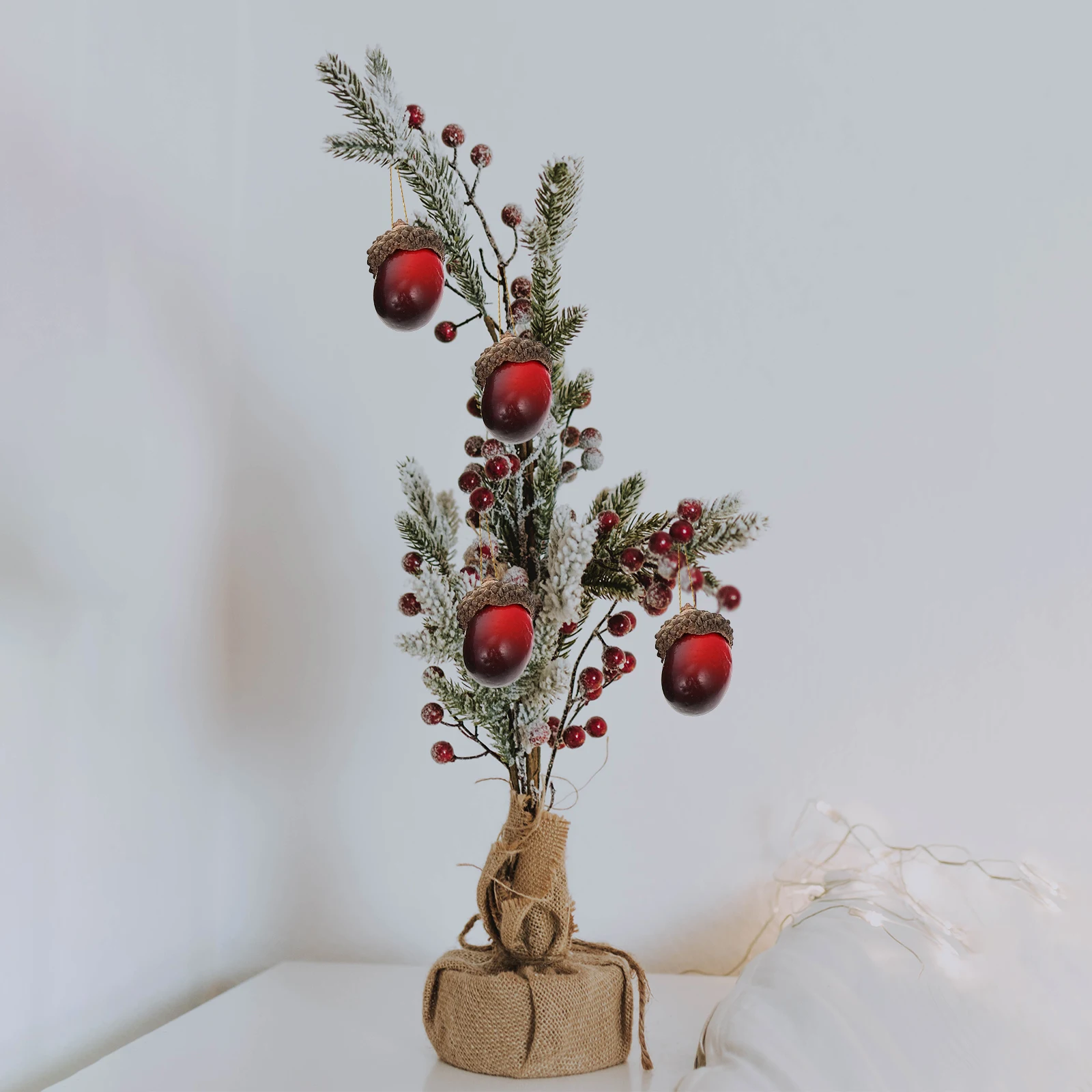 

25 Pcs Christmas Decoration Acorns Artificial Dining Table Decorations for Crafts