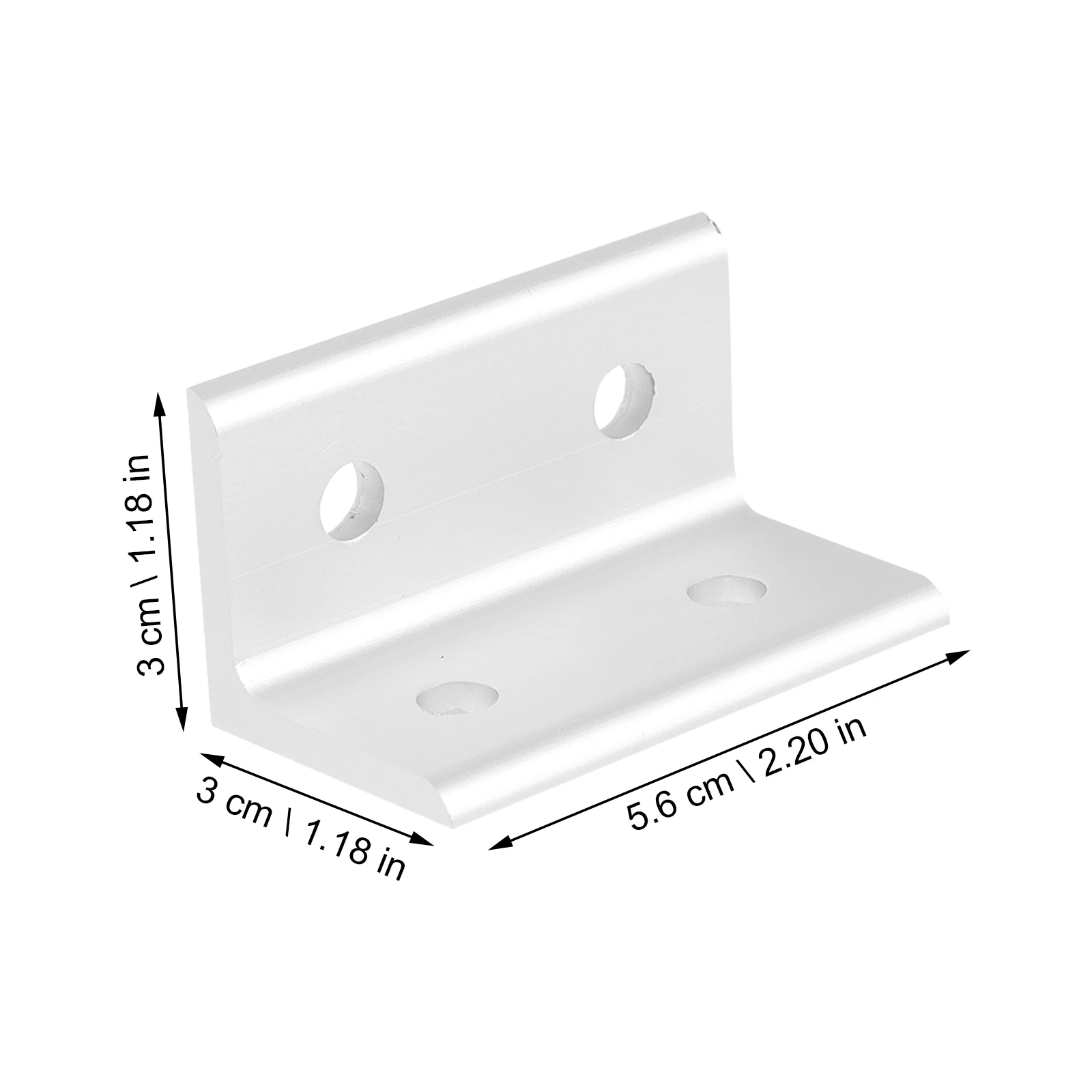 

Aluminum Profile Corner Bracket Inner Angle Brackets Connector Hardware Silver 3060 Extrusion