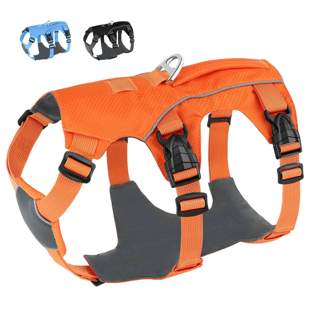 No Pull Dog Harness Reflective Waterproof Pet Harness Vest With Handle for Small Medium Dogs Walking Training Chest Straps