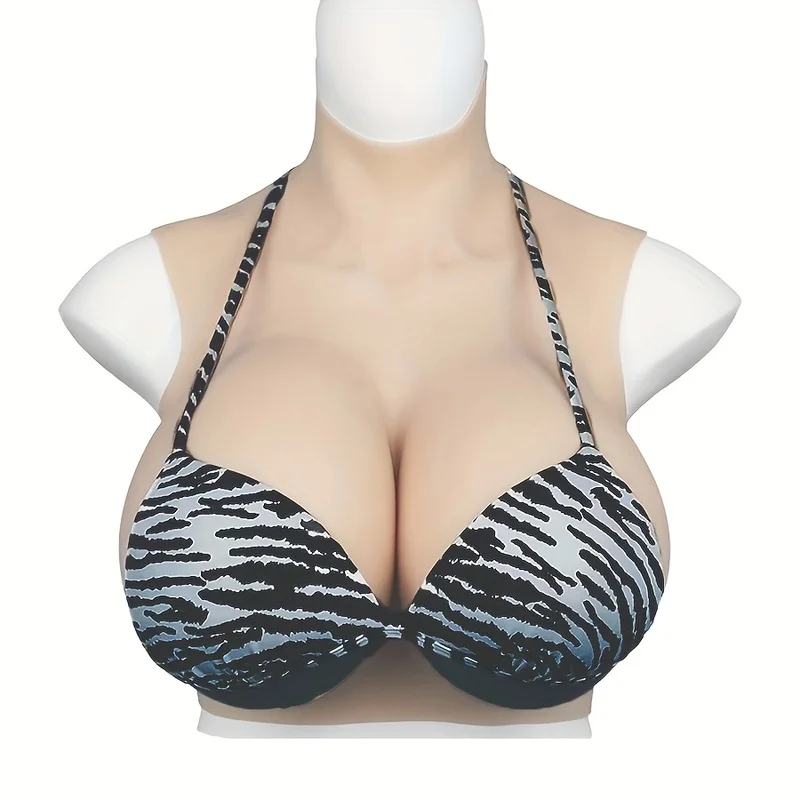 Fake Breast Cup C-G Cup Silicone Bra Chest Plate Chest Mold Cosplay Chest Amplifier Mold Suitable for Transgender Role-Playing