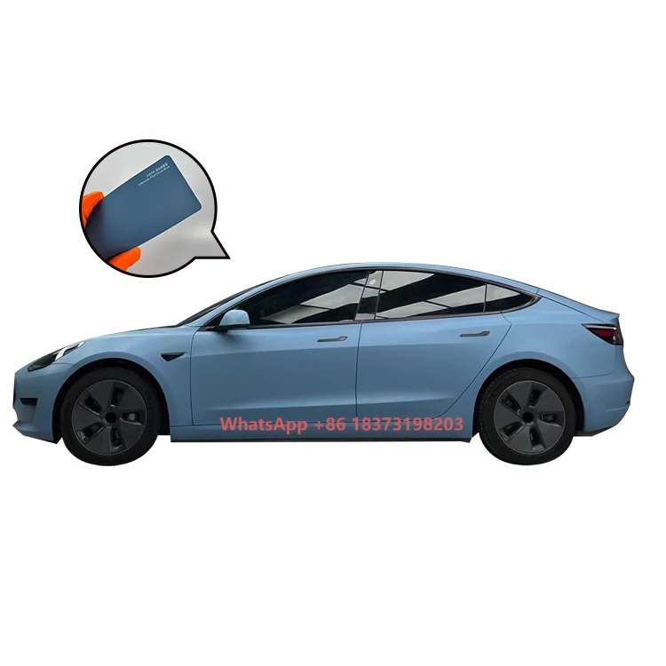 

Ultimate Flat China Blue Custom Car Wrap Car Wrapping Polyurethane Film Vehicle Wrap Vinyl