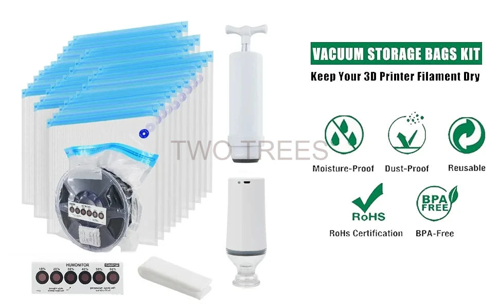3D Print Vacuum Bag Filament Dryer PLA ABS TPU PETG Filament Storage Bag Safekeeping Humidity Resistant 3D Printing Accessories