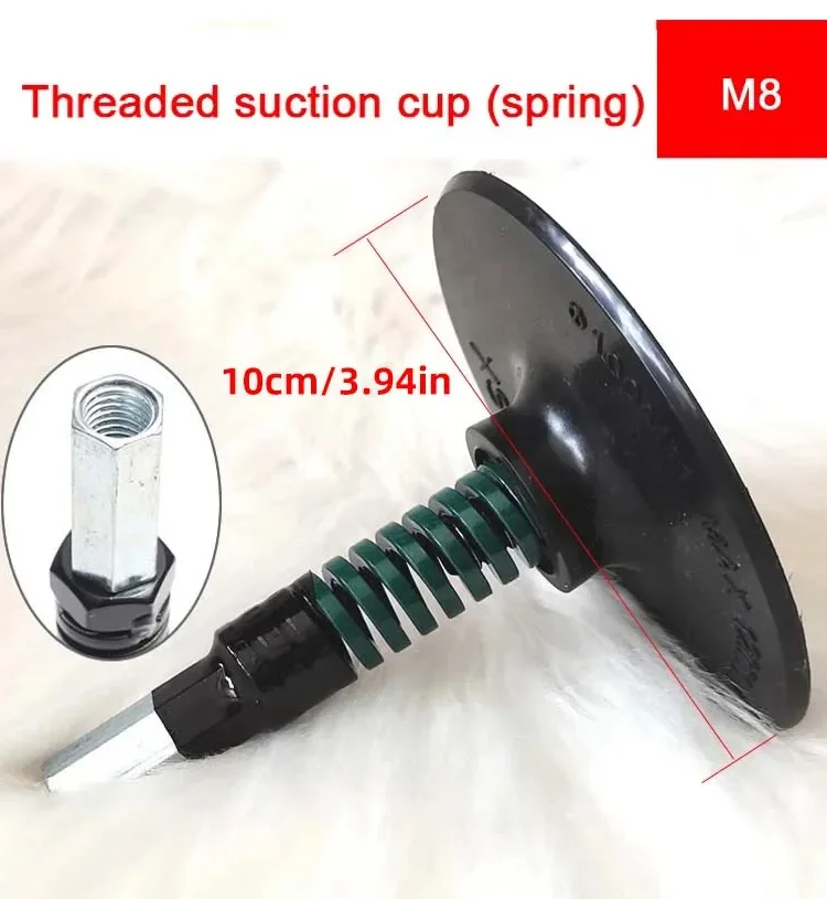 3XLR Black Silver Suction Cup Black Suction Cup Adapter for Telescopic Linear Actuator Reciprocating Linear Actuator Parts