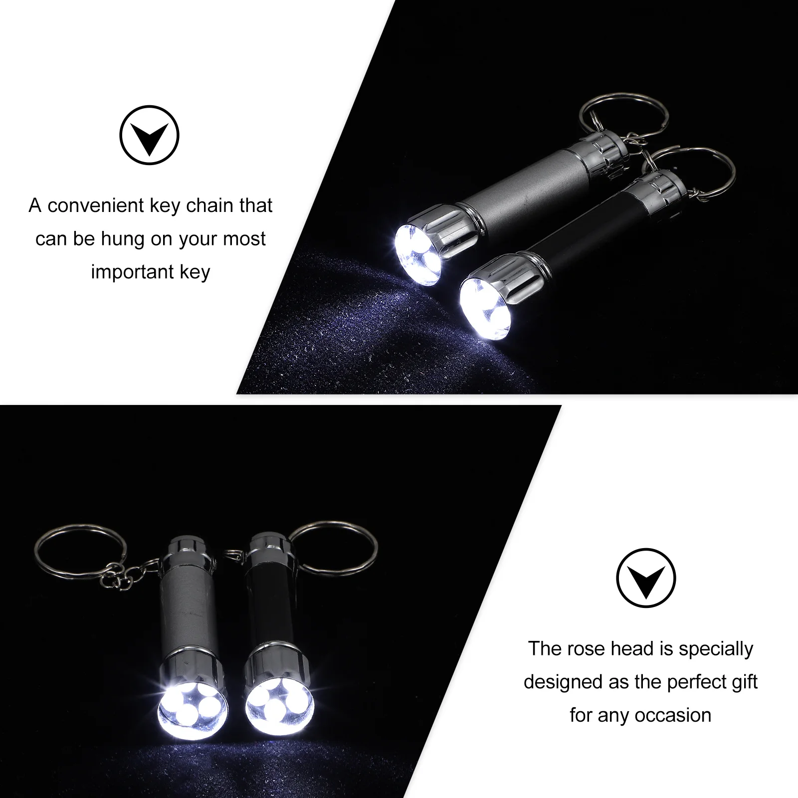 

4Pcs LED Mini Flashlight Pumpkin Head Portable Keychain Outdoor Camping Hiking Survival Lighting Mini Flashlight