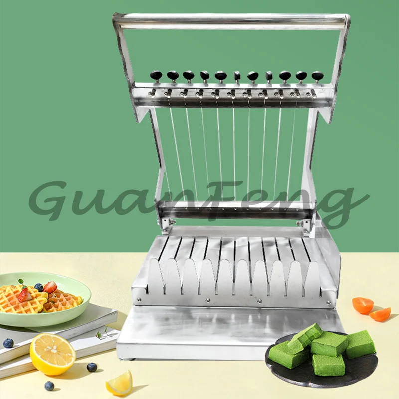 Chocolate cake fudge cutting machine Commercial manual chocolate cutting machine