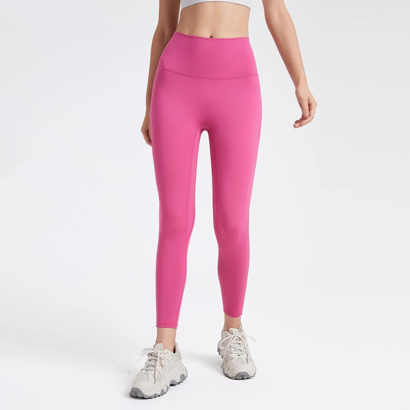 Perneiras Esportivas de Cintura Alta Elástica Feminina, Calça Yoga, Hip Lifting, Calças Slim Running, Meninas Quick Dry Ginásio Calças Justas de Fitness, Sportwear