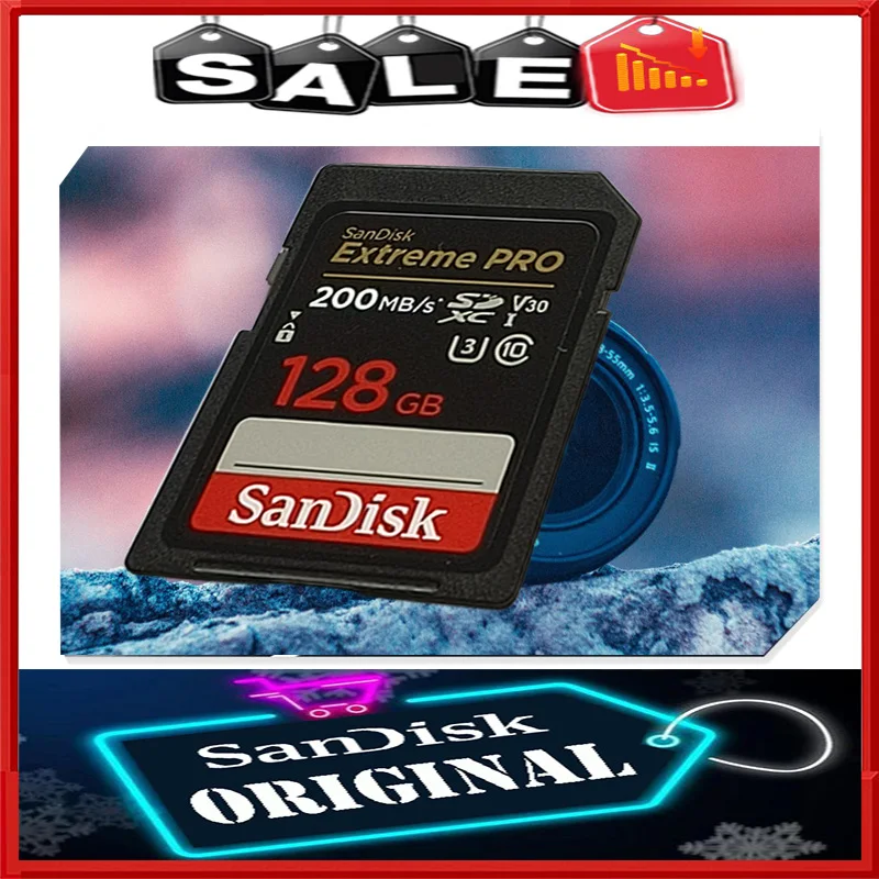 SanDisk 울트라 SDHC/SDXC 메모리 카드 – 32GB, 64GB, 128GB, 256GB, 512GB, C10 UHS-I 익스트림 프로, U3, 4K, V30, 카메라 및 자동차용 DV SLR 정품