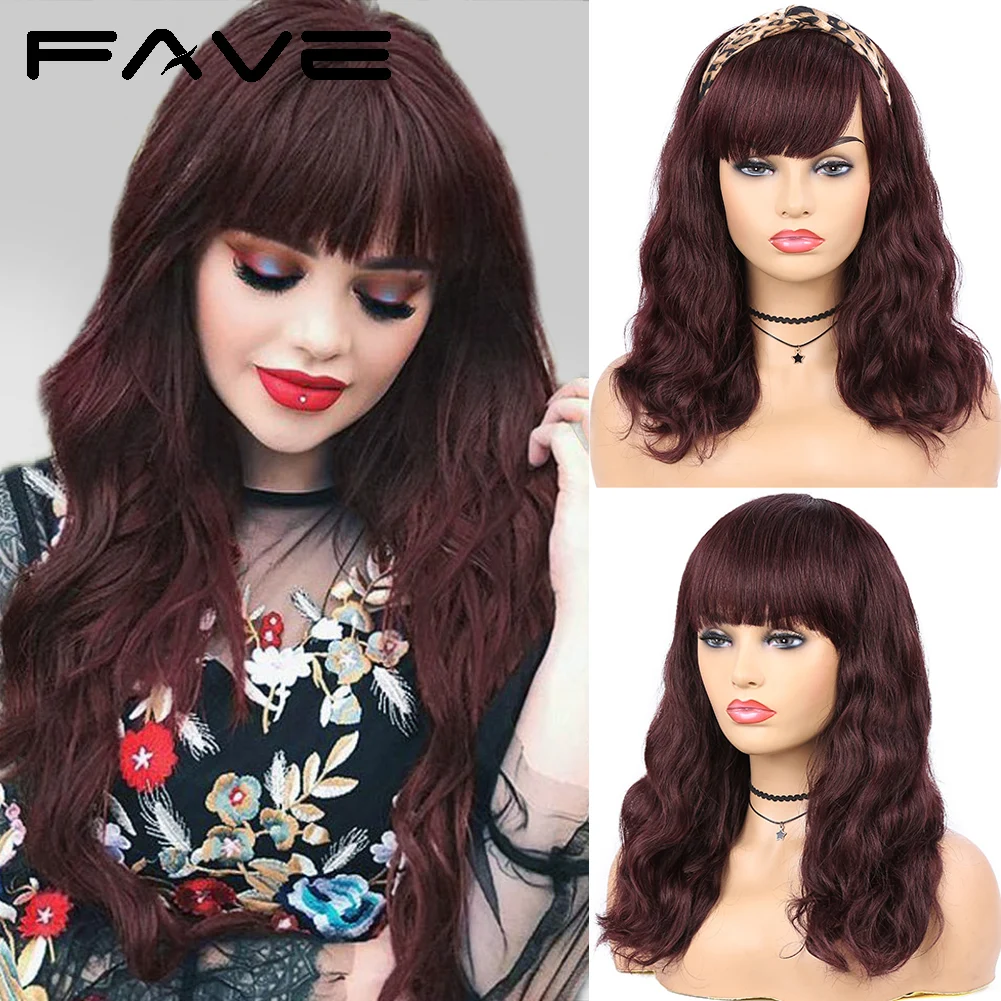 Natural Wave Colored Human Hair Wigs With Bangs 150% Density Brazilian Wigs On Promotion Wig With Bangs For Black White Women