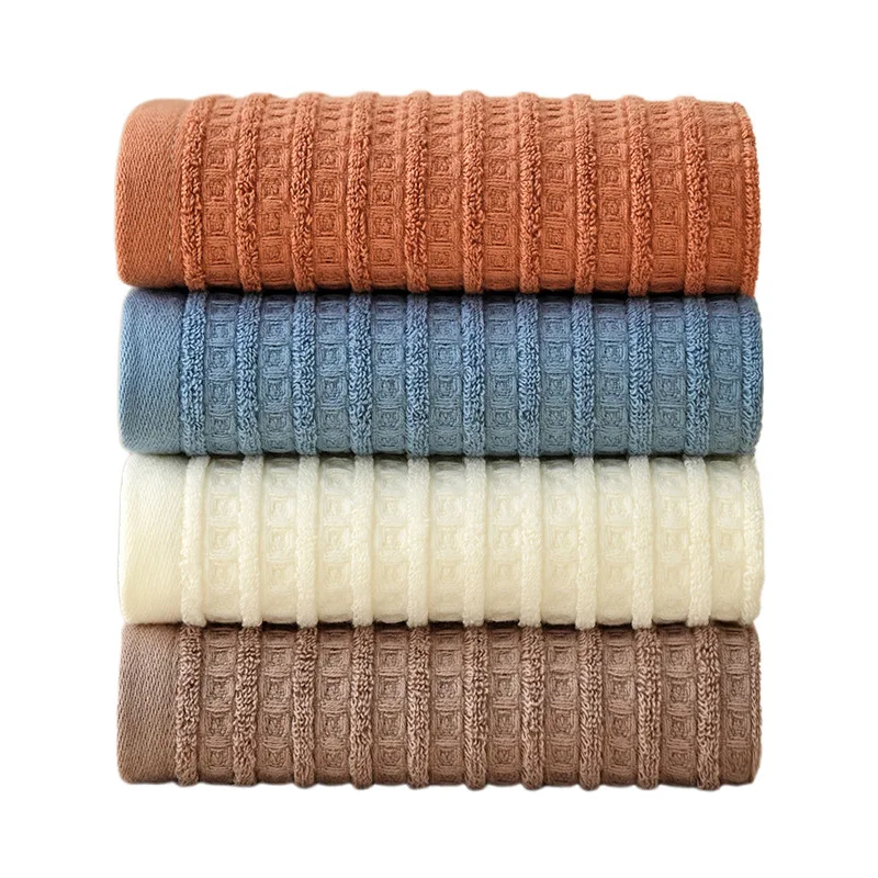 100% Cotton Waffle Face Towel for Adults & Kids A-Grade Absorbent Bath Towel for Home & Travel with Quick-Dry Soft 34*73cm
