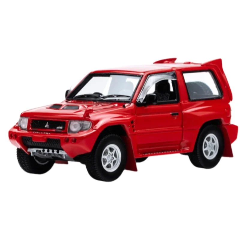 1:64 Mitsubishi Pajero EVO V55 Limited edition diecast resin model Boys Collection display toy, a holiday gift for children.