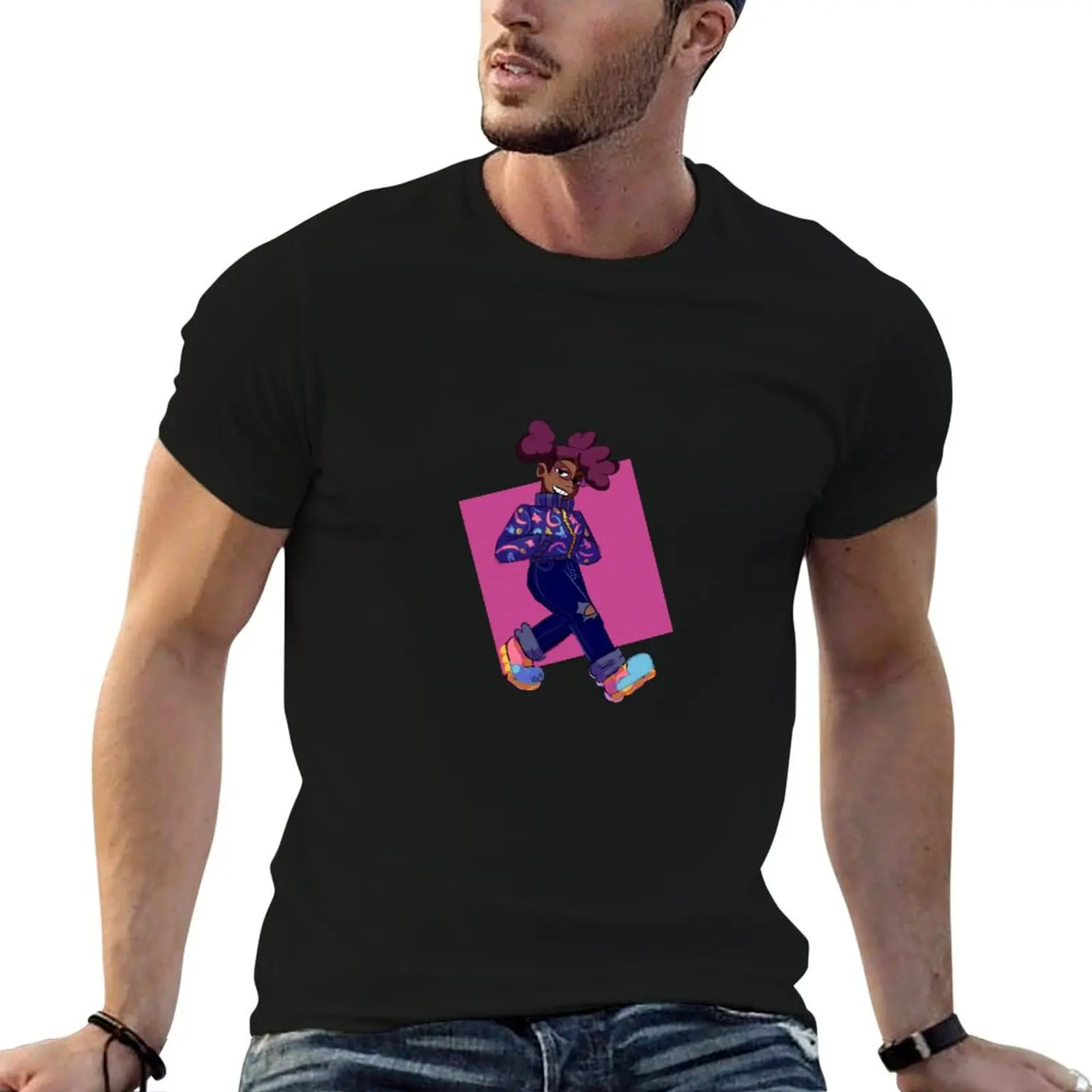 

april o strutting T-Shirt cotton graphic tees Short sleeve tee men t shirts