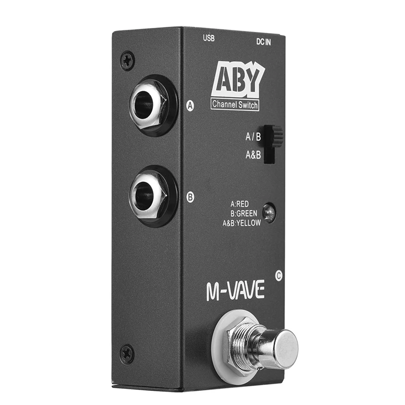 

ABY Line Selector AB Switch Mini Guitar Effect Pedal True Bypass Guitar Bass Pedal AB Box - ABY Channel Switch