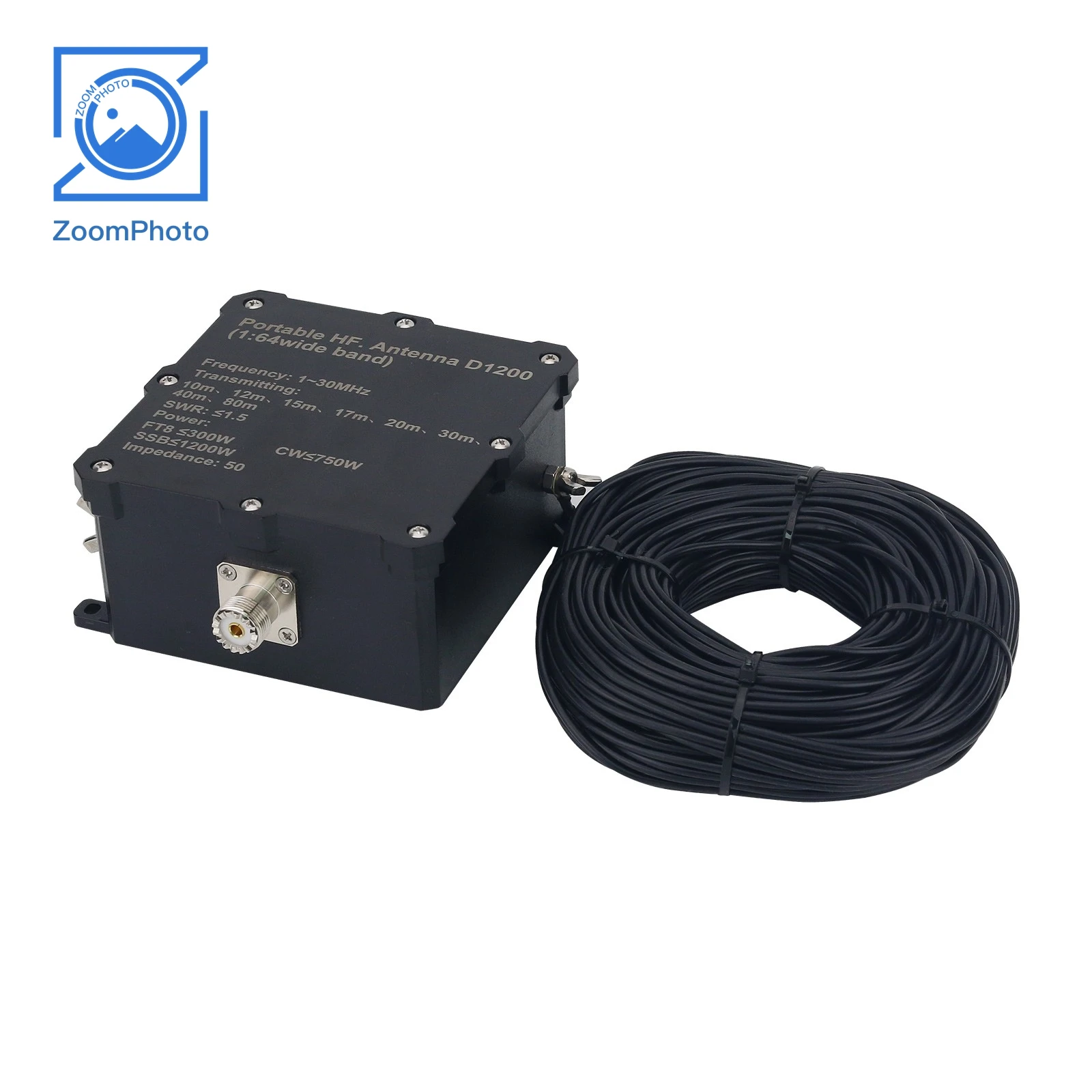 

Портативная ВЧ-антенна 1200 Вт D1200 Коротковолновая антенна 1-30 МГц Мощная ВЧ-антенна для любительского радио
